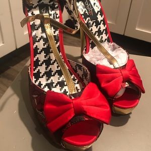 Iron Fist T-Strap Platform Heels